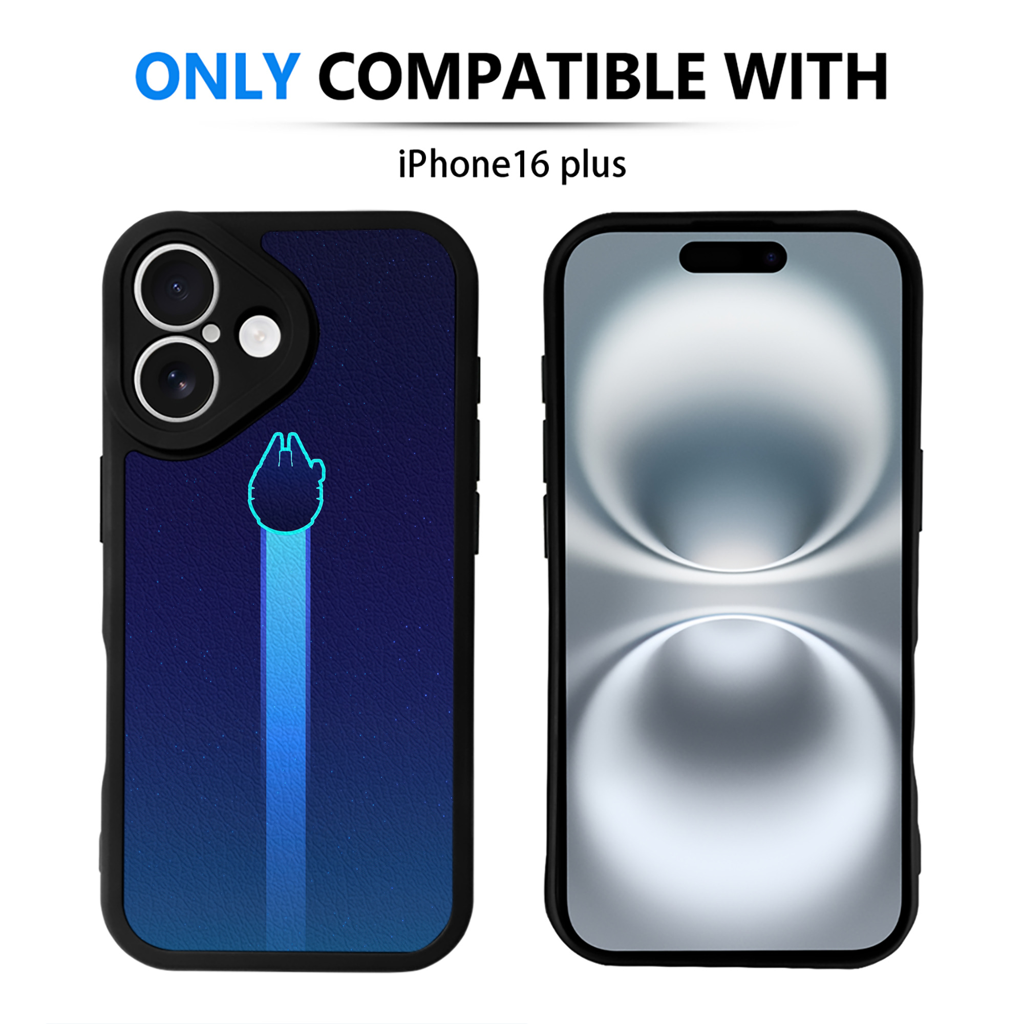 （画像用） スター・ウォーズ Star Wars 【iPhone 16シリーズ対応】シリコンスマホケース（レザー調） 材質：シリコン